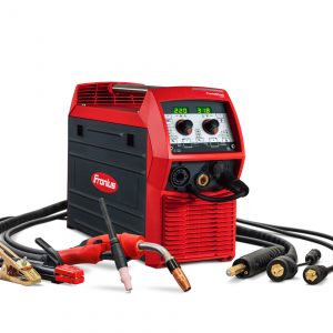 Versatile TransSteel 2200 welding machine for TIG, MIG/MAG, and MMA processes, provided by a top welding machine supplier in Malaysia.